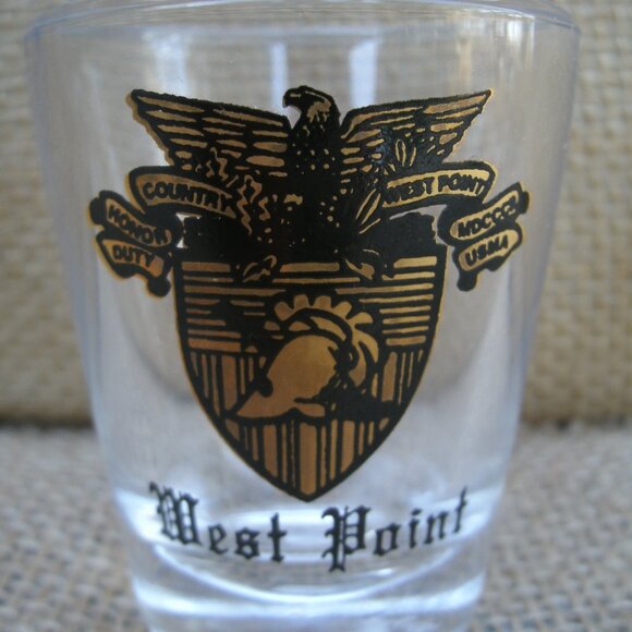 Vintage West Point Crest Shot Glass - Picture 2 of 12